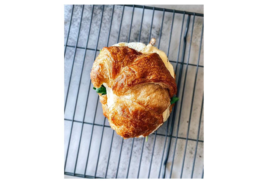 Hot Pepper Bacon Jam Breakfast Croissant with Terrapin Ridge Farms Hot Pepper Bacon Jam Hot Pepper Bacon Jam Breakfast Croissant with Terrapin Ridge Farms Hot Pepper Bacon Jam